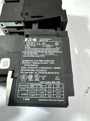 NEW Eaton xtae012b10t5e020