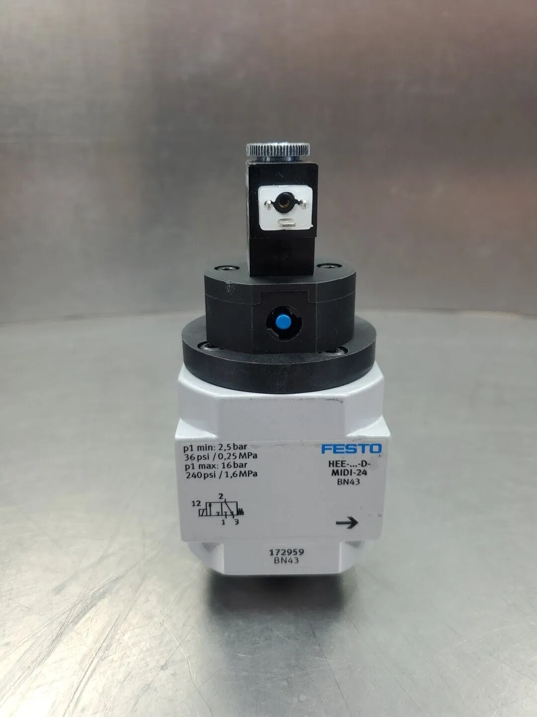 FESTO HEE-...-D-MIDI-24 (172959) On/Off Solenoid Valve. 6C-12