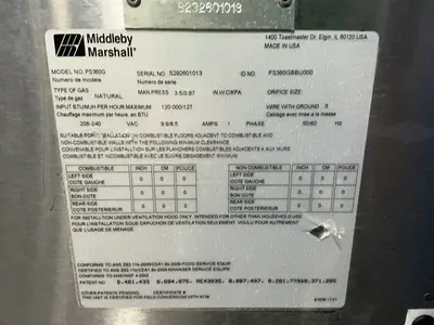 Used MIDDLEBY MARSHALL PS360G Heat Treating Units Ohio US | HGR 24 #1404943