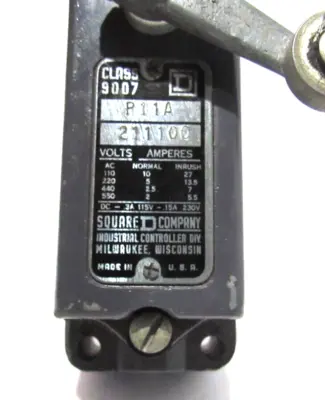 NEW SQUARE D 9007-P11A LIMIT SWITCH 9007P11A