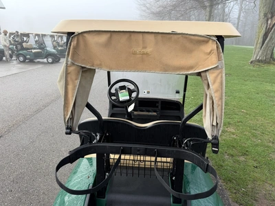 (1) 2019 E-Z-Go EFI golf cart with a Kawasaki gas engine, model 657061G01, includes canopy, fold-dow...