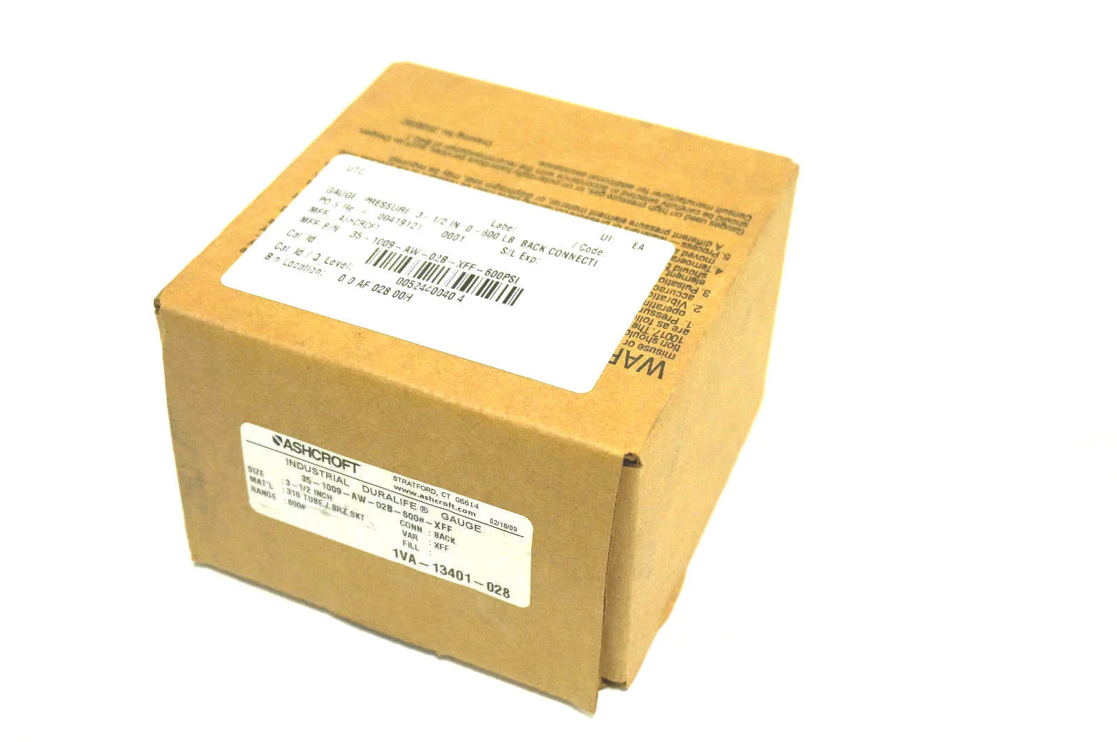 NEW ASHCROFT 35-1009-AW-02B-600 PRESSURE SWITCH 351009AW02B600