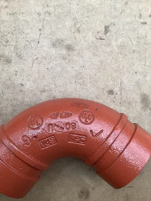 Victaulic Firelock 90°; No. 10 Grooved Elbow Fitting