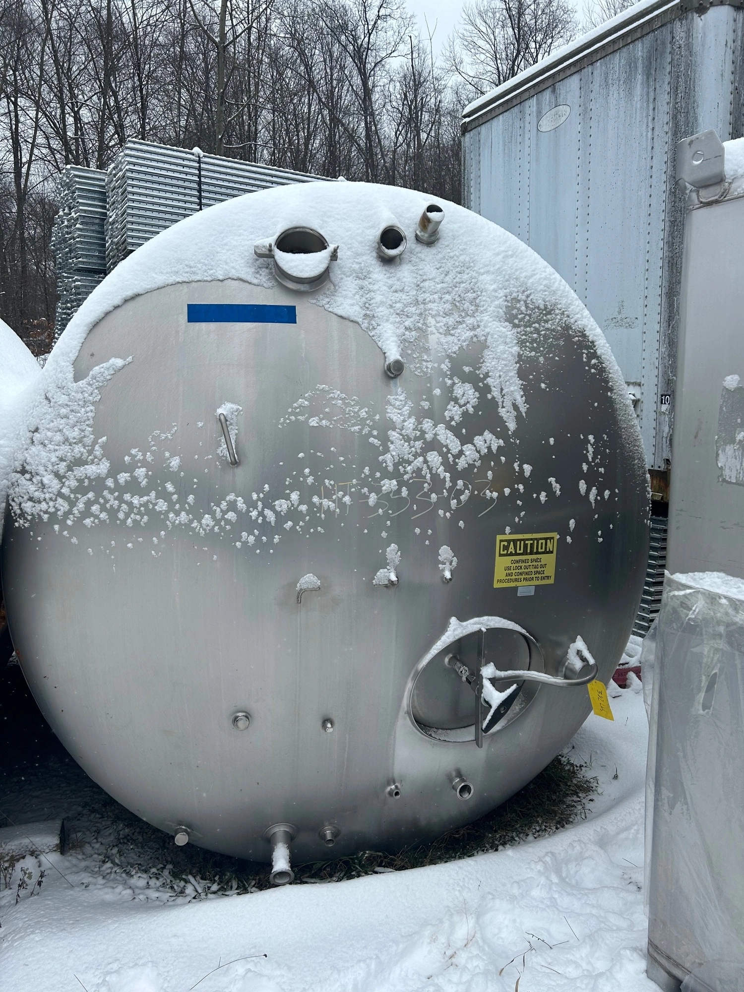 3,000 Gallon SS Stainless Steel Insulated Horizontal Liquid Storage Tank