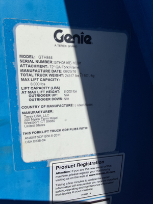 USED 2016 Genie GTH-844