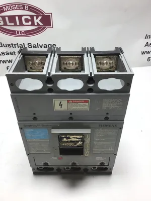 Siemens Sentron JXD63B300 3 Pole Circuit Breaker, 600V, 300A