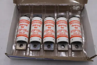 BOX OF 5 - Ferraz Shawmut Amp Trap A70P100-4 Semiconductor Fuse - STK GF838
