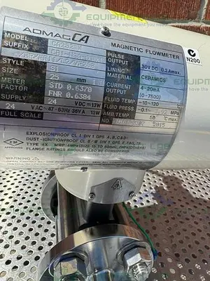 USED YOKOGAWA ADMAG CA202SN MAGNETIC FLOWMETER W/ 1" SANITARY FITTING