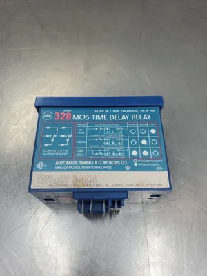 ATC 328B200Q10XX MOS Time Delay Relay, 7A ⅙HP. 4E-15