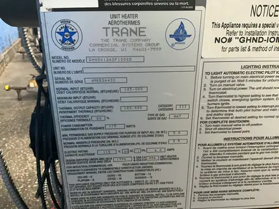 Used TRANE GHND012ADF1000D Miscellaneous MRO Ohio US | HGR 24 #1305052