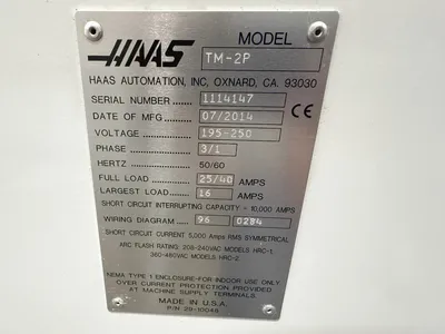 2014 HAAS TM-2P Vertical Machining Centers | Hindley Machine Tool Sales, LLC (23)
