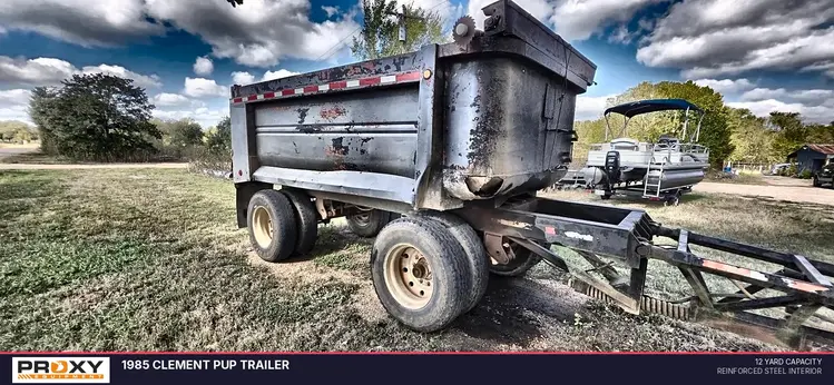Used 1985 CLEMENT PUP TRAILER Dump Trailers Texas US | Proxy Equipment #1385361