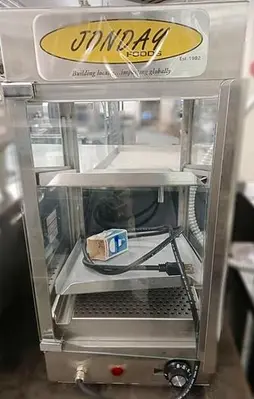 Display warming cabinet