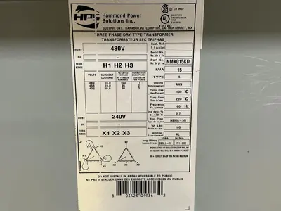 USED HAMMOND POWER SOLUTIONS NMK015KD