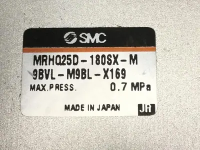 USED SMC MRHQ25D-180SX-M9BVL-M9BL-X169