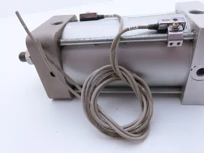 SMC NCDA1J400-0500-F5PWZ Pneumatic Air Cylinder 4" Bore 5" Stroke 250PSI