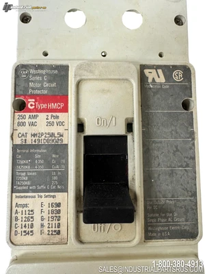 Used FUJI BW250RAGU-3P250 Circuit Breakers Kentucky US | Industrial Parts R Us Inc. #1183733