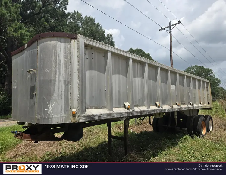 Used 1978 MATE INC 30F Dump Trailers Mississippi US | Proxy Equipment #1378359