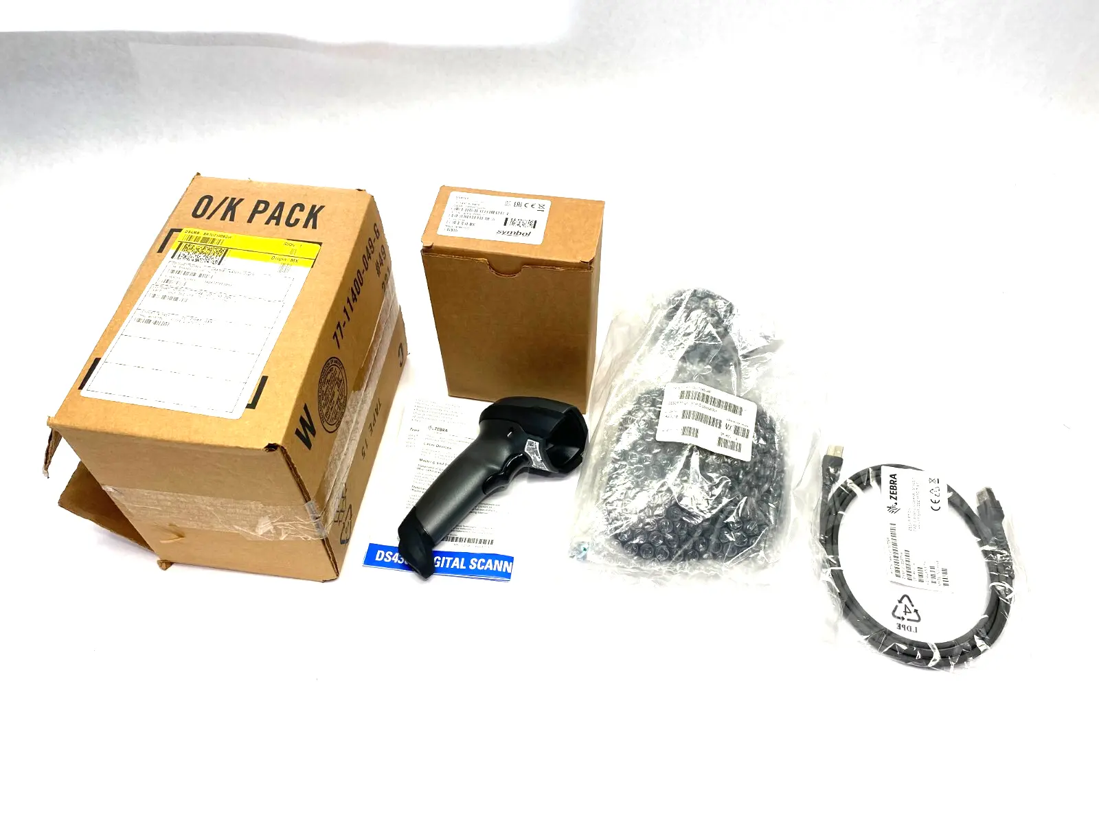 New | in-Stock SYMBOL HANDHELD DIGITAL BARCODE SCANNER W/ STAND Barcode Scanners | Maverick Industrial Sales #1106796