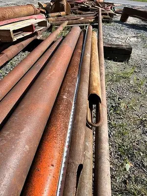 Used AFTERMARKET 9' 4" FLAT-BOTTOM BAILER FOR CABLE TOOL Tooling & Accessories (Other) Pennsylvania US | East West Machinery & Drilling #1417501