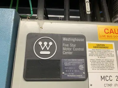 Five Star Double-Sided Motor Control Center (MCC), 600V Max., 1000A, 13 Buckets
