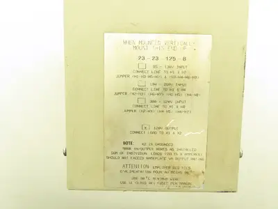 Sola 23-23-125-8 CVS Constant Voltage Transformer Regulator 250VA 120V Output