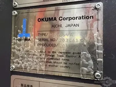 Used 2017 OKUMA MB-66VA Vertical Machining Centers Illinois US | Perfection Global, LLC. #1371155