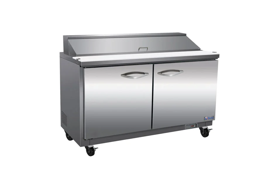 45-0190 IKON ISP48 48” 2 Door Stainless Steel Salad/Sandwich Prep Table