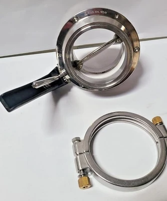 304L 4" AISI 423/11 MANUAL 2 POSITION BUTTERFLY VALVE Stainless Steel