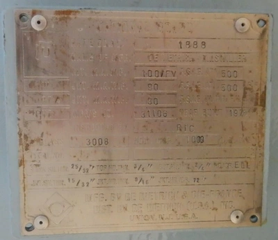 1988 DE DIETRICH 1,000 GALLON Reaktory emaliowane, atmosferyczne i ciśnieniowe | Perry Equipment (6)