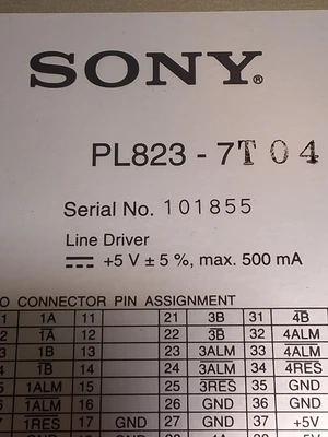 SONY PL823-7 MAGNESCALE READER INTERPOLATOR