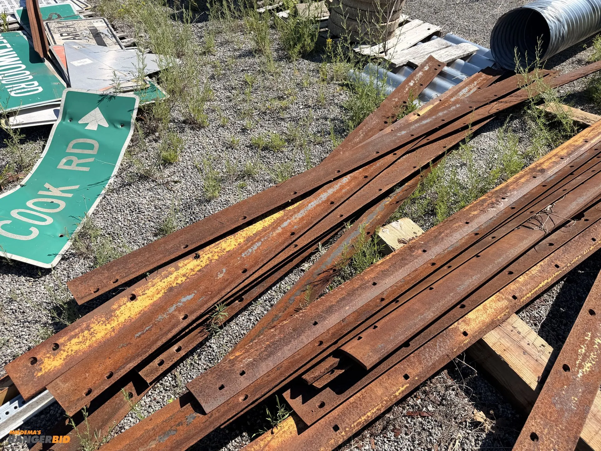 Used (5) 12' SCRAPER BLADE INSERTS / CUTTING EDGES _UNKNOWN_ Miscellaneous Agriculture (Farm) Equipment Michigan US | Miedema Asset Management Group #1276283