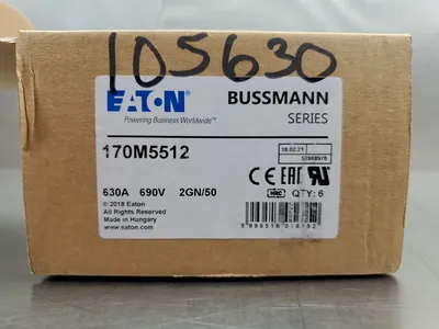 Used Eaton Bussmann 170M5512 Fuses | Palmetto Automation #1150204