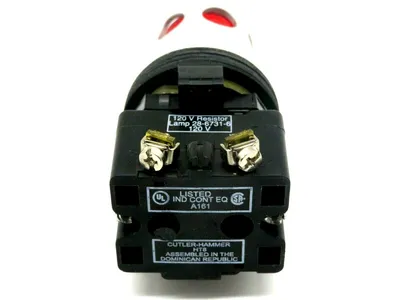 NEW EATON CORPORATION HT8GDRV7 ILLUM RED PB W/ GUARD 120V