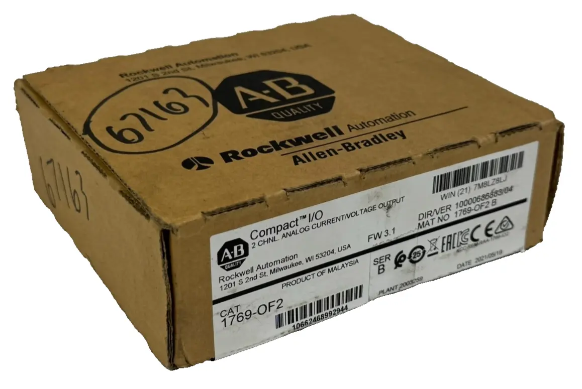 NEW ALLEN BRADLEY 1769-OF2 COMPACT I/O ANALOG OUTPUT SER. B 1769OF2