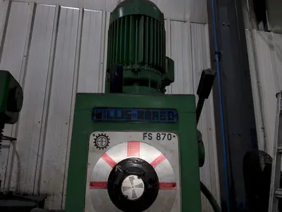 3' X 9" WILLIS BERGO BERGONZI MODEL #FS870 RADIAL ARM DRILL: YOBRO #25326