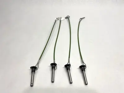 USED JERGENS BUTTON HANDLE 5/16" X 1.25" LOT OF 4
