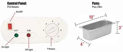 14 pan gelato case