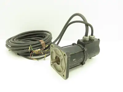 Toshiba RA10M AC Servo Motor 200W 3000 RPM 14mm Shaft