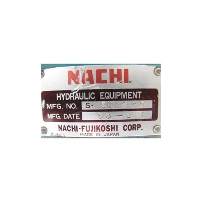 USED 2HP NACHI VARIABLE VANE HYDRAULIC PUMP PACKAGE - SERIES VDR