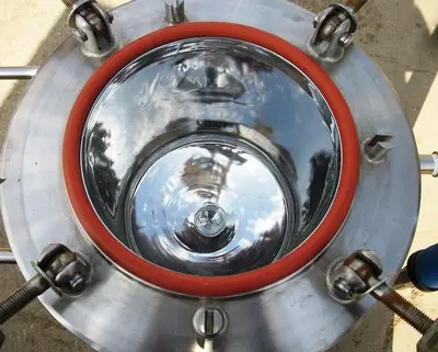 Reactor, 5 Gallon, 316 S/st, Jkt, 50 PSI, FV, 12" x 12", #5991550