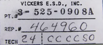 NEW VICKERS 3-525-0908A OPERATOR PANEL 3-531-4022A 35250908A