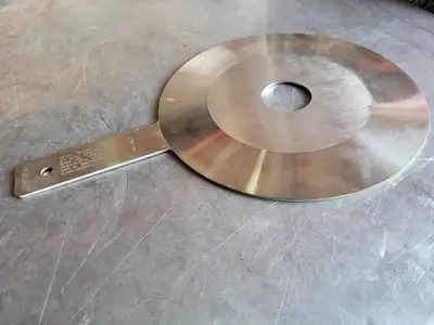 6" Paddle Orifice Plate Upstream 1.900"