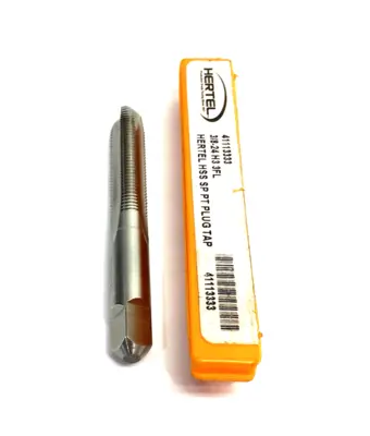 USED HERTEL 3/8-24 H3 3FL HERTEL HSS SPIRAL POINT PLUG TAP BIT