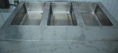 142-0438 Randell 3613M 3 Well Hot Food Warmer & Steam Table