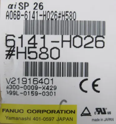 NEW FANUC A06B-6141-H026#H580 SERVO DRIVE A06B6141H026H580