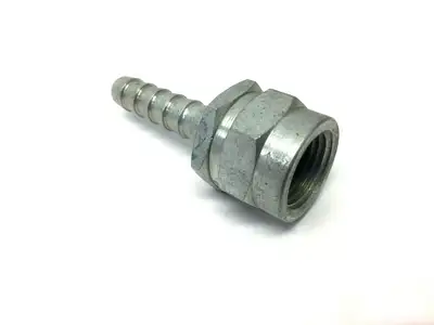 Unknown | Steel Barbed Swivel Fitting 1/2" ID Hose x 5/8" Female - New Other