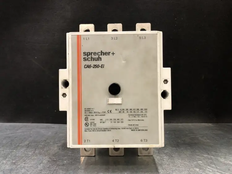 Used SPRECHER + SCHUH CA6-250-EI-11 Switchgears British Columbia CA | Lenmark #244088