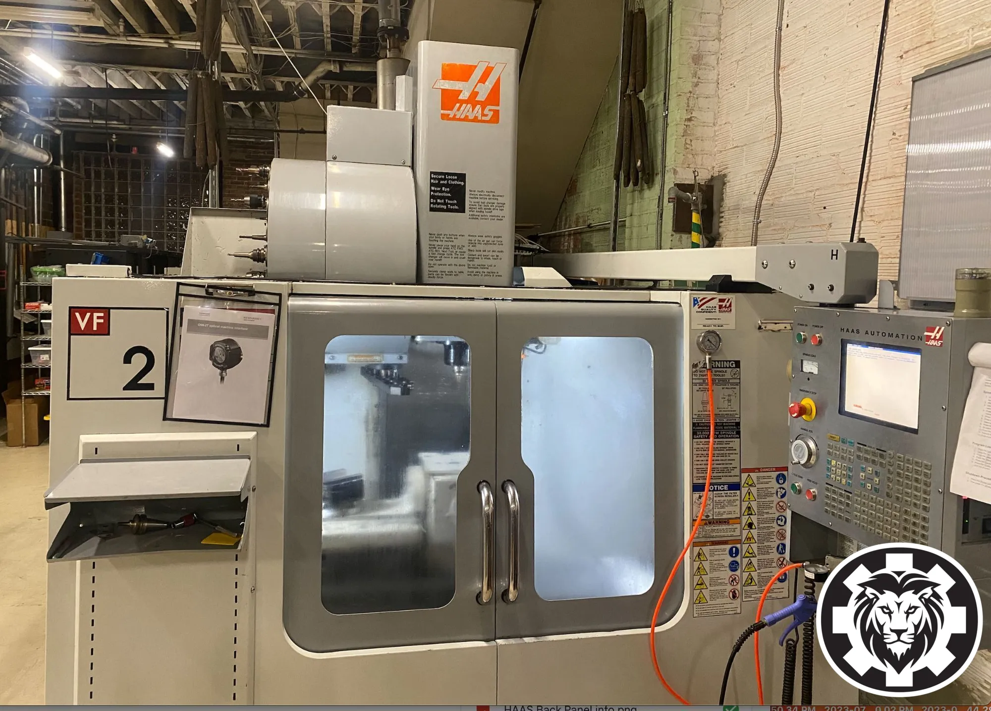 Haas VF-2 VMC, 2006 - 5-Axis Trunnion Table, 30K Spindle