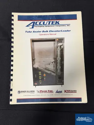 Used Accutek Accutek Tube Filler, Model TFS-1PT Tube Fillers Ohio US | Federal Equipment Company #1337927